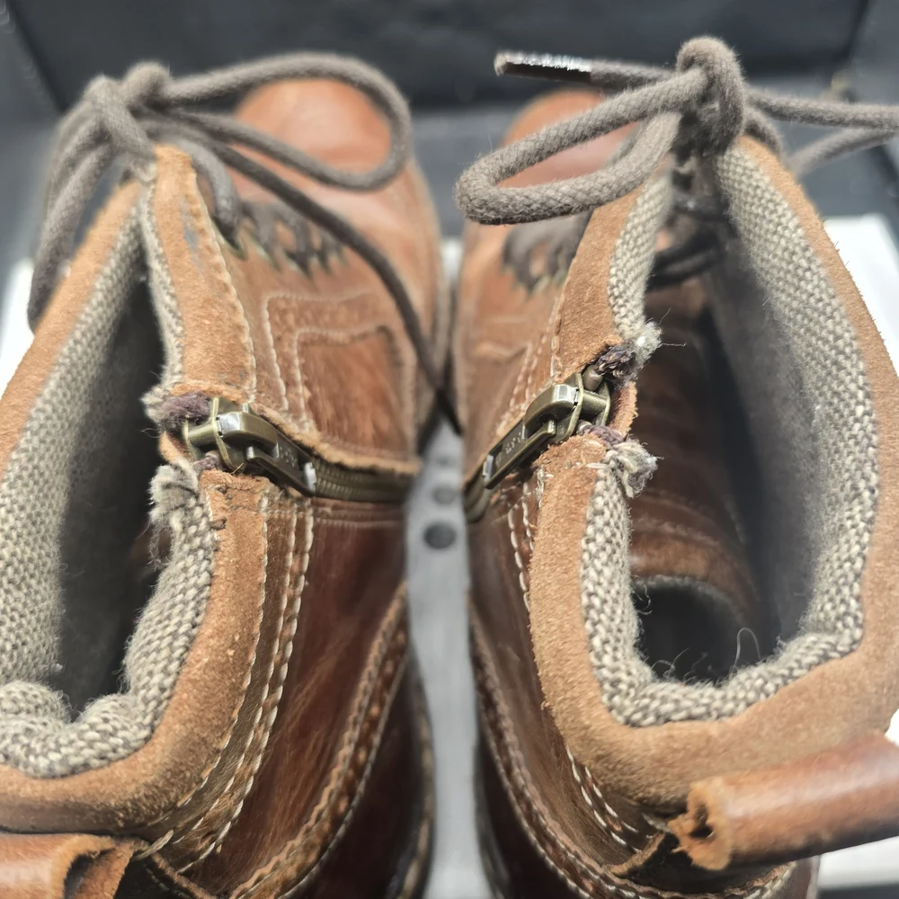 Steve Madden Brown Leather Brogue‎ Boots